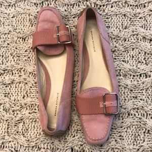 Banana Republic Pink Flat Loafers. Size 8.